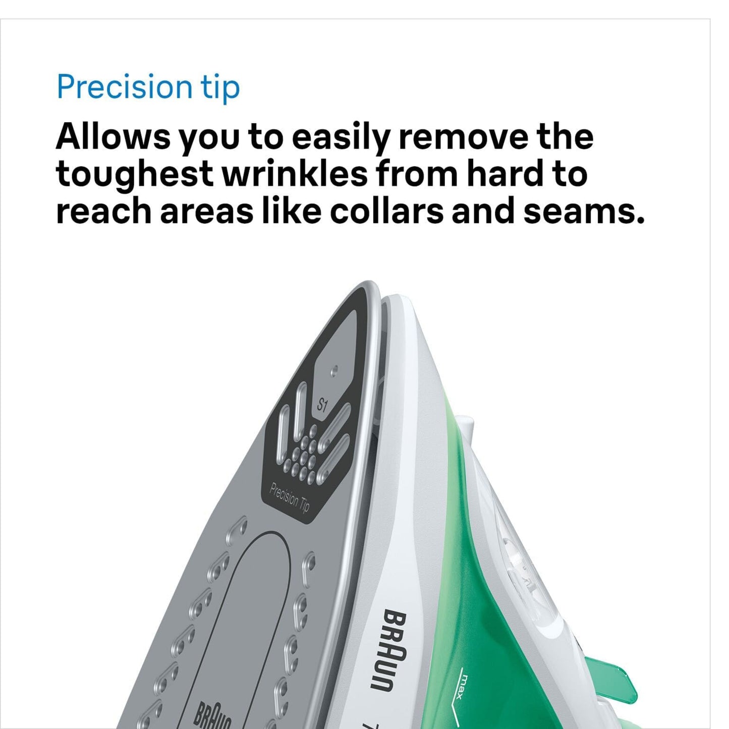 Braun Texstyle 1 Steam Iron Si 1040 Green/White