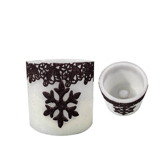 Christmas Candle H= 14cm   W= 16cm