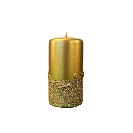 Christmas Pillar Candle 15cm