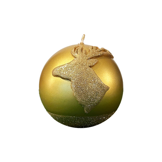 Christmas Candle Round 12cm