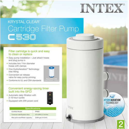 C530 Cartridge Filter Pump W/ GFCI