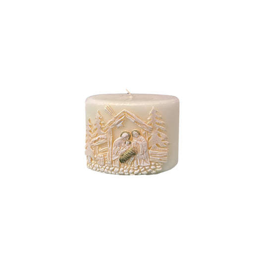Christmas Oval Candle