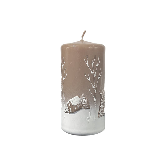 Christmas Pillar Candle