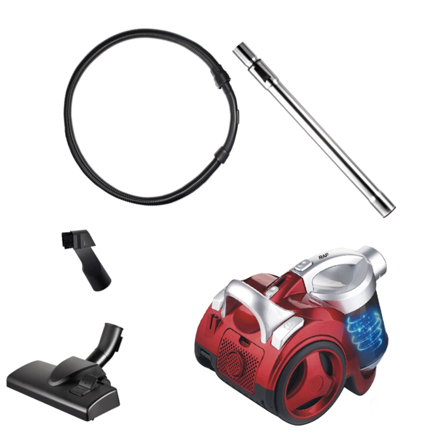 RAF R.8662R - Vacuum Cleaner Manual Electric Household High Quality Portable Red Handheld Vacuum Cleaner