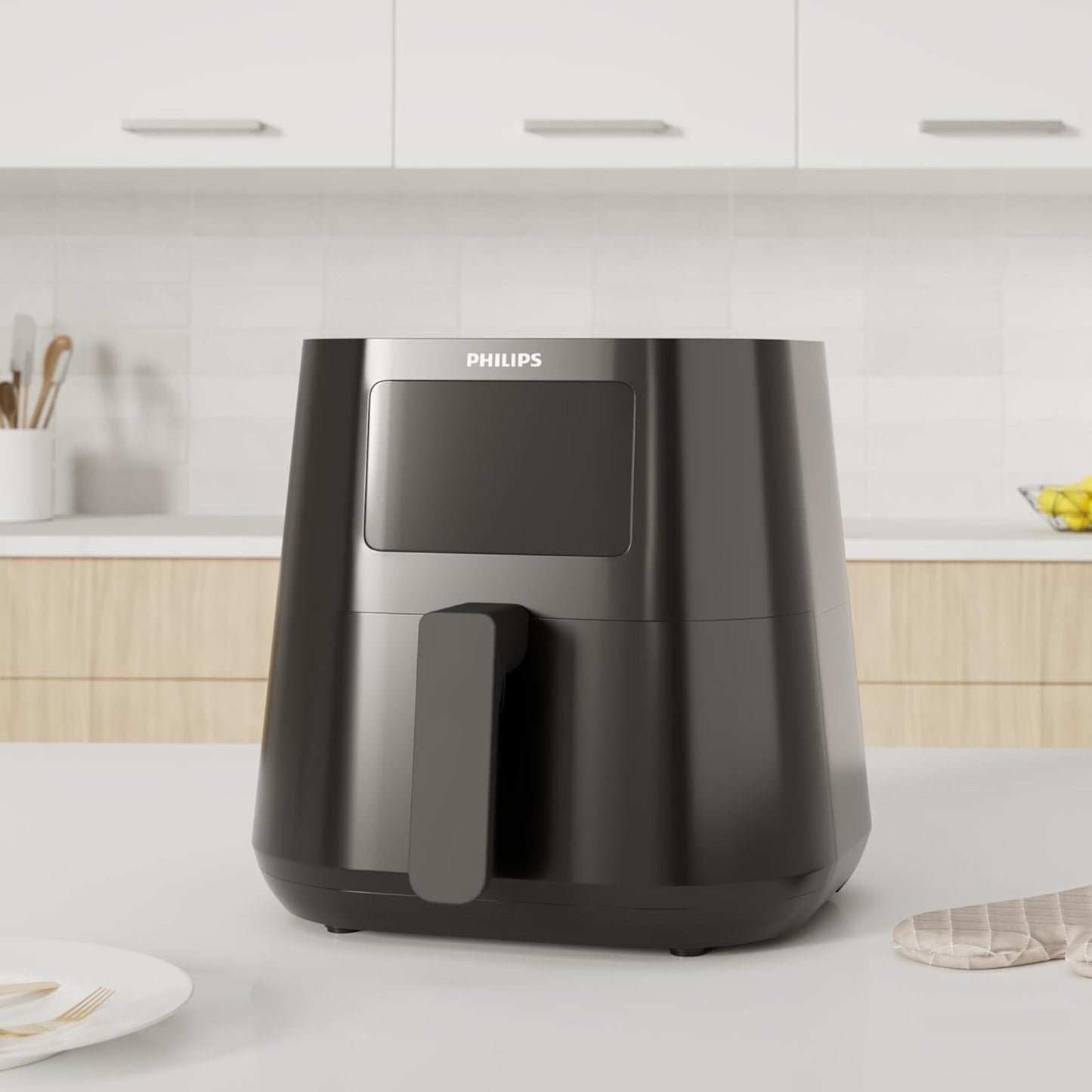 Philips Airfryer XL - 2000W, LED Touch Screen Display, 6.2L, 1.2KGs, 7 Presets, Rapid Air Technology, Black