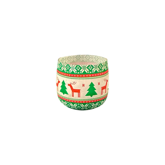 Christmas Candle with glass
