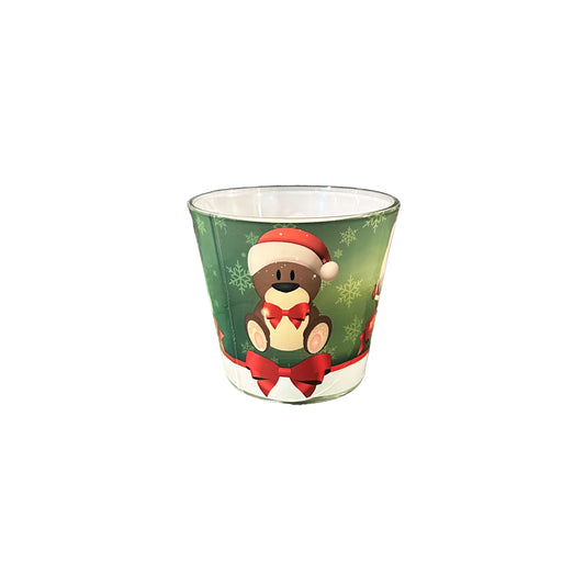 Christmas Candle with glass