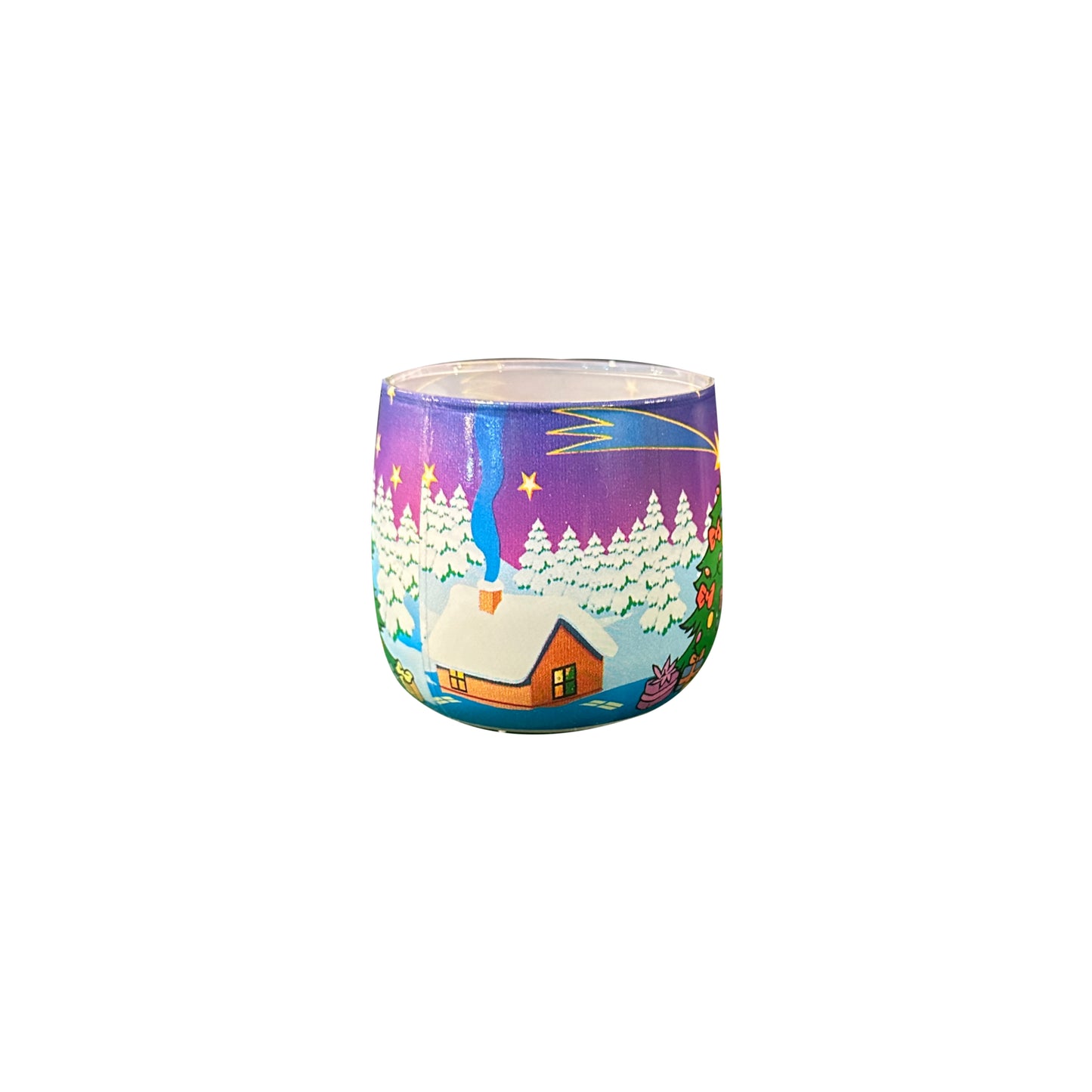 Christmas Candle with glass