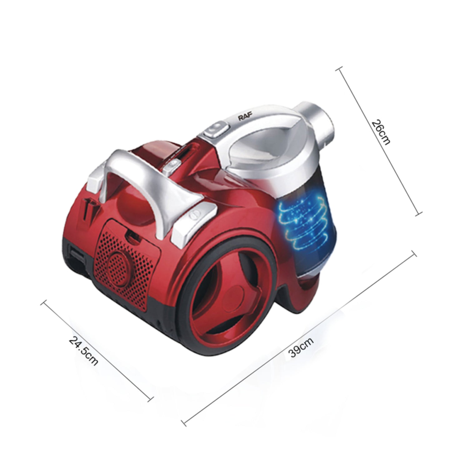 RAF R.8662R - Vacuum Cleaner Manual Electric Household High Quality Portable Red Handheld Vacuum Cleaner