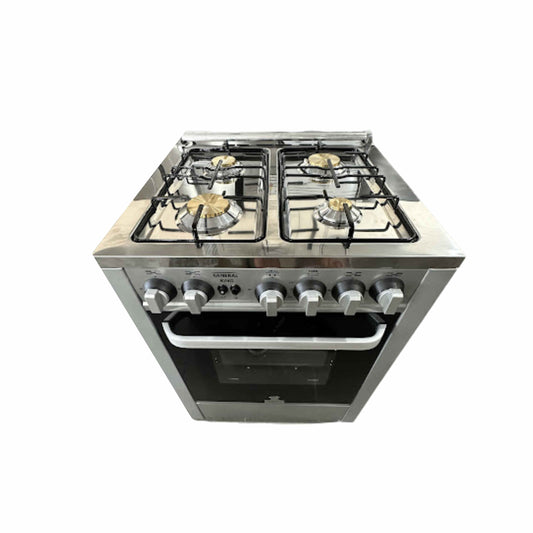 General King Gas cooker 4 burners 62cmx60cm -Silver