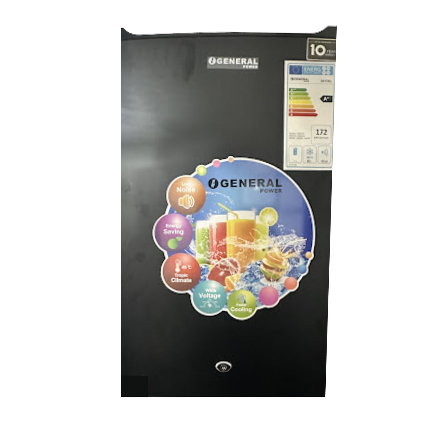 O-general upright Freezer 4 drawers  85 cm Height - Black  -85L