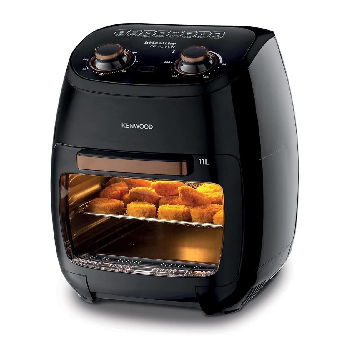 Kenwood  multifunction khealthy air fryer oven, 2000w, 11l capacAity - ( international warranty ) - 220v supply voltage and 50hz - hfp90