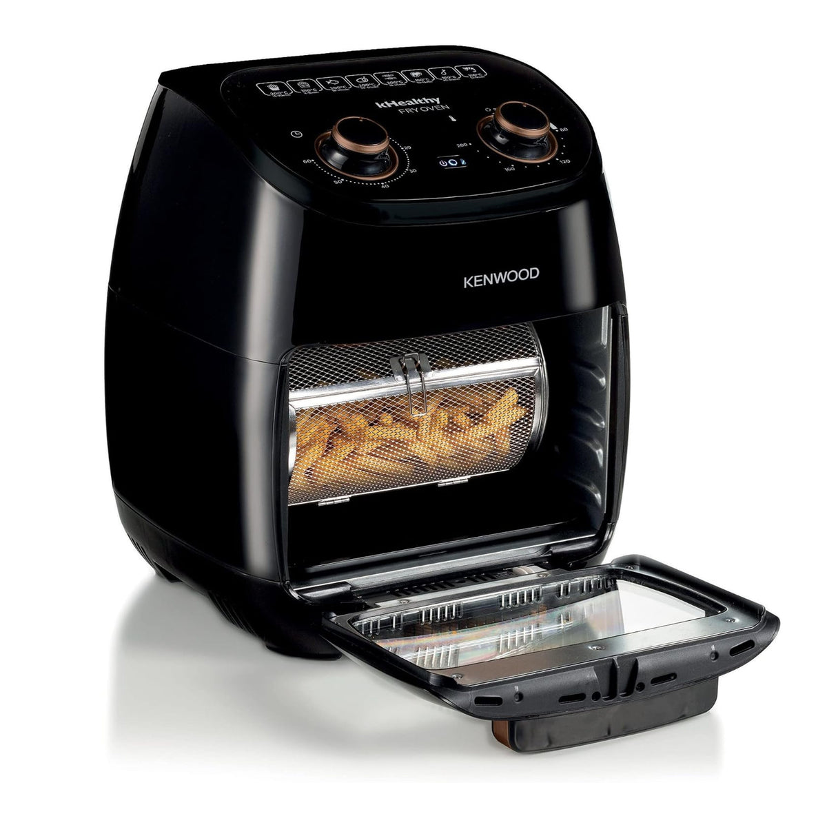 Kenwood  multifunction khealthy air fryer oven, 2000w, 11l capacAity - ( international warranty ) - 220v supply voltage and 50hz - hfp90
