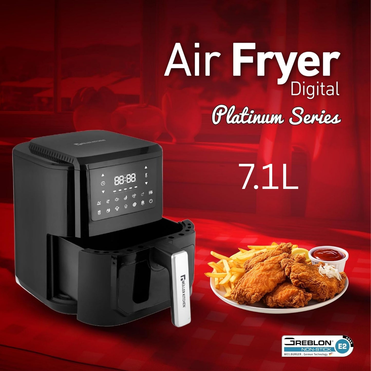 Muller koch air fryer 7.1L