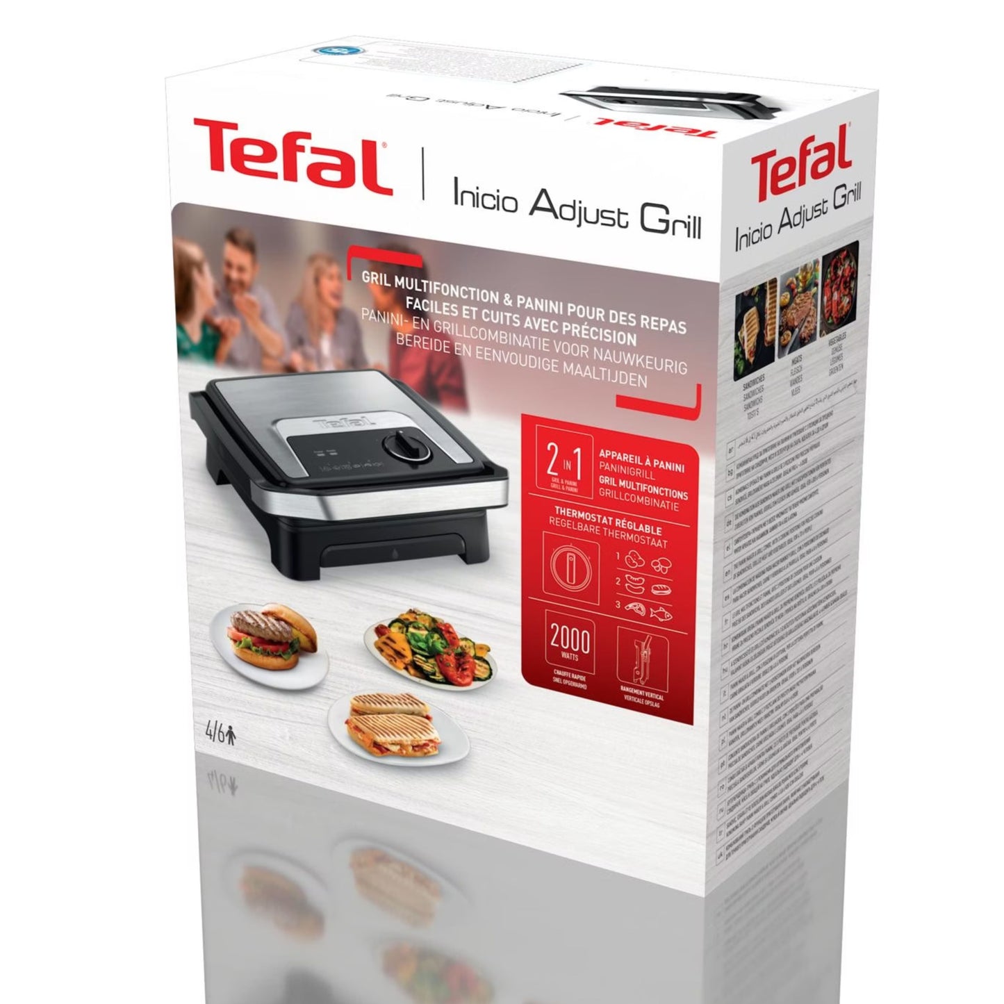Tefal Inicio Adjust Silver - 2000W