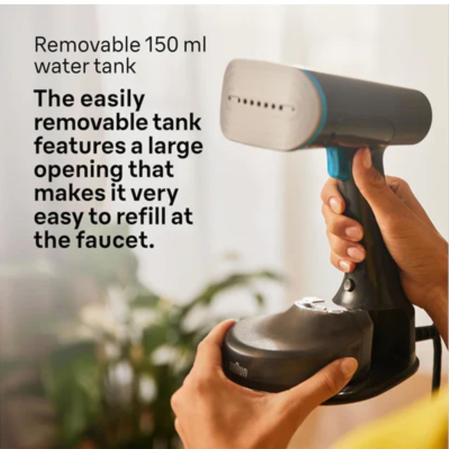 Braun, QuickStyle 5 Garment Steamer  Black/Blue 150ml  1200W