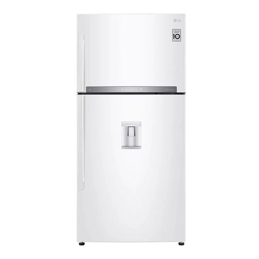 LG FRIDGE 2 DOORS WITH WATER DISPENSER SUPER WHITE  760 Liters  184 cm
