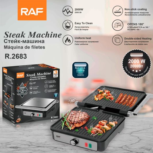 RAF Sandwich Making Grill  - Silver - 2000W