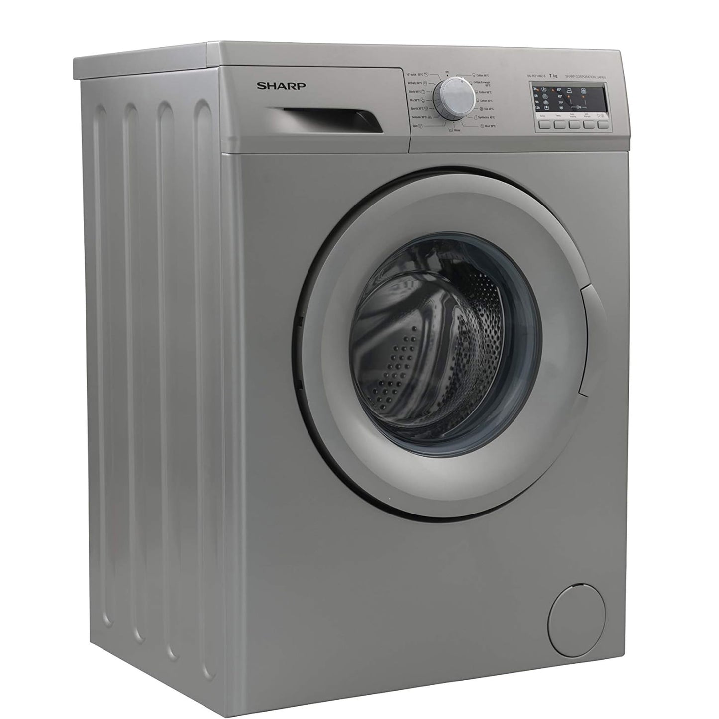 Sharp 7 KG Front Load Washing Machin Silver