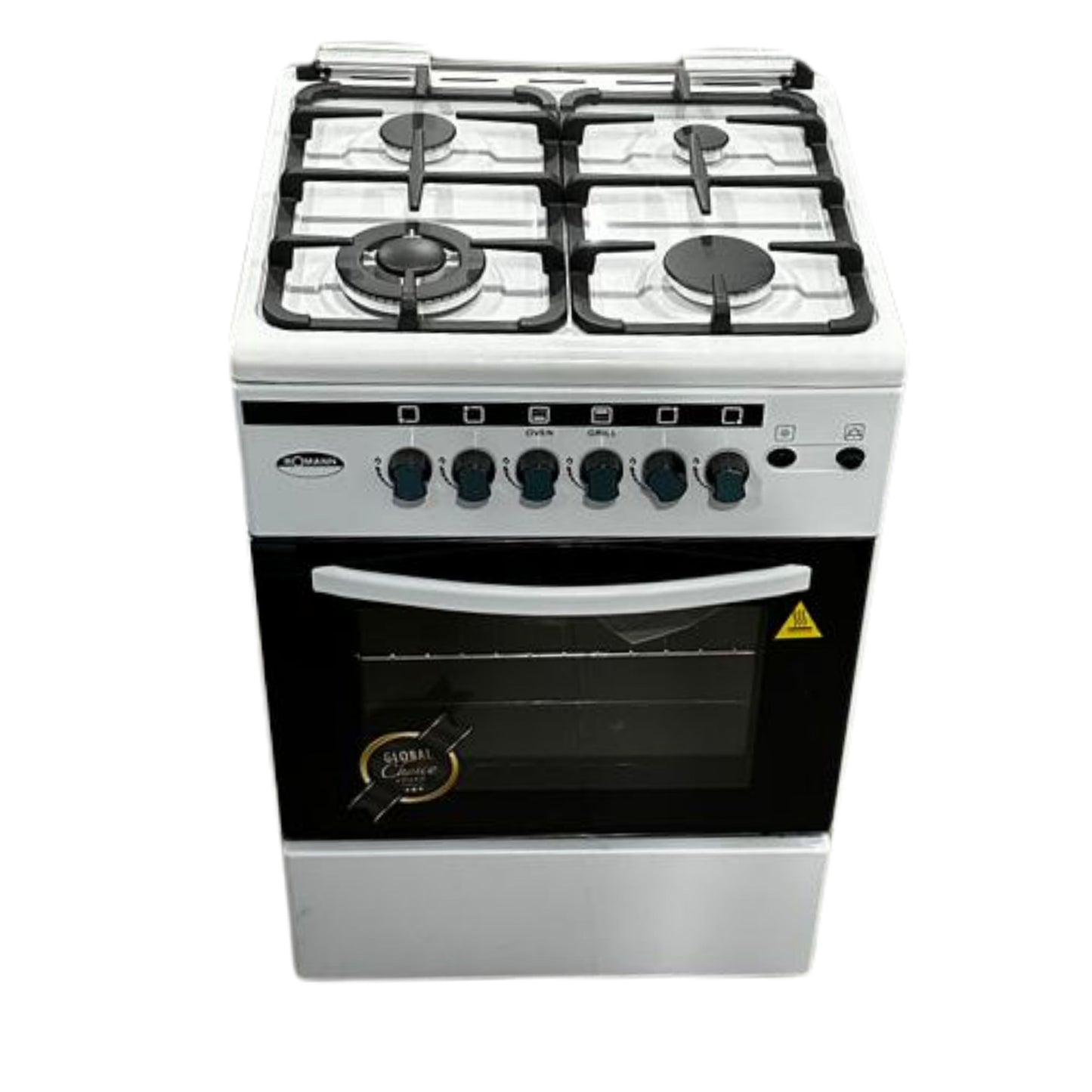 Bomann Freestanding Gas Cooker  4 burners  1 Door - 60cm White