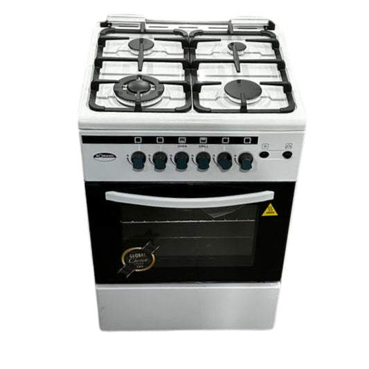 Bomann Freestanding Gas Cooker  4 burners  1 Door - 60cm White