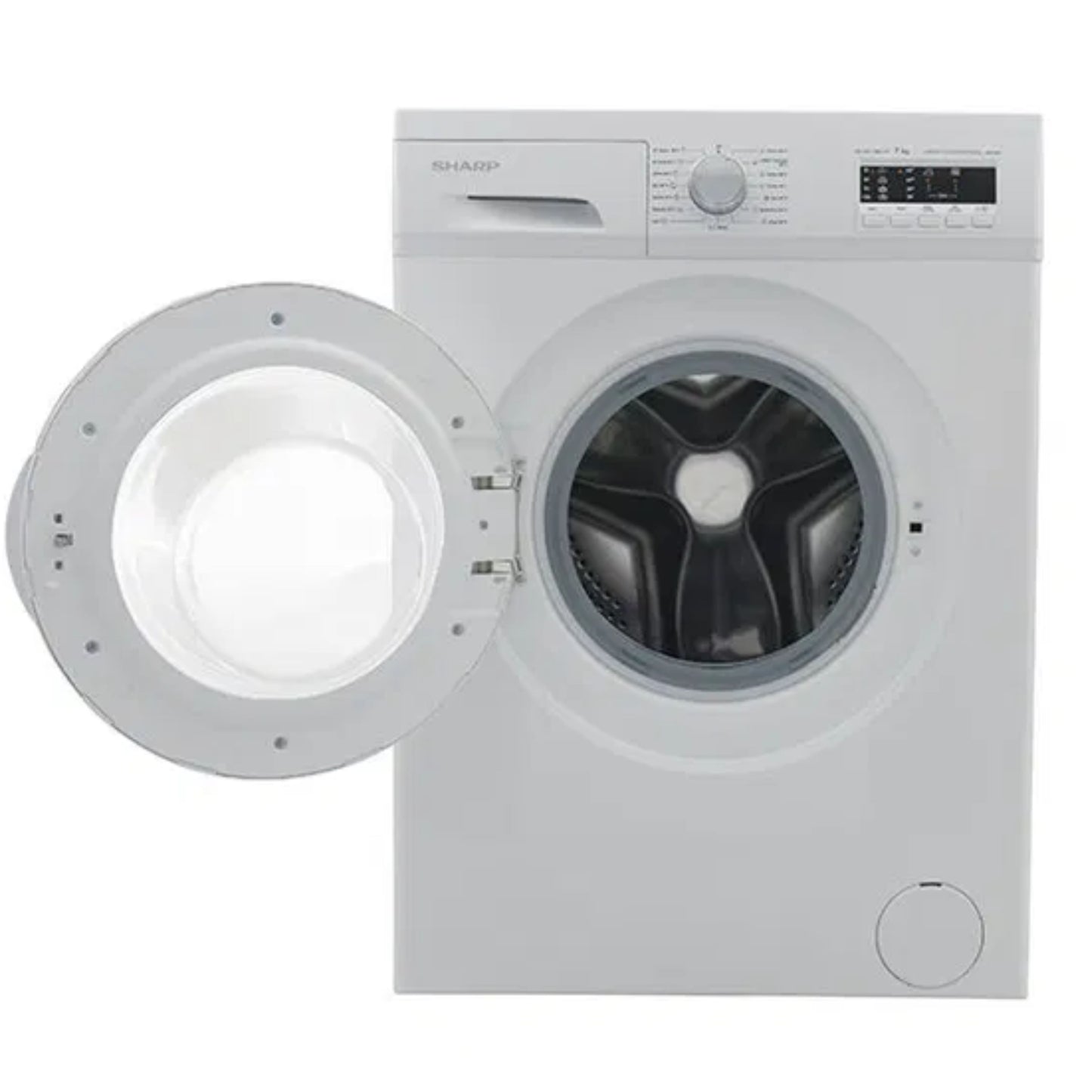 Sharp 8 KG Front Load Washing Machin White