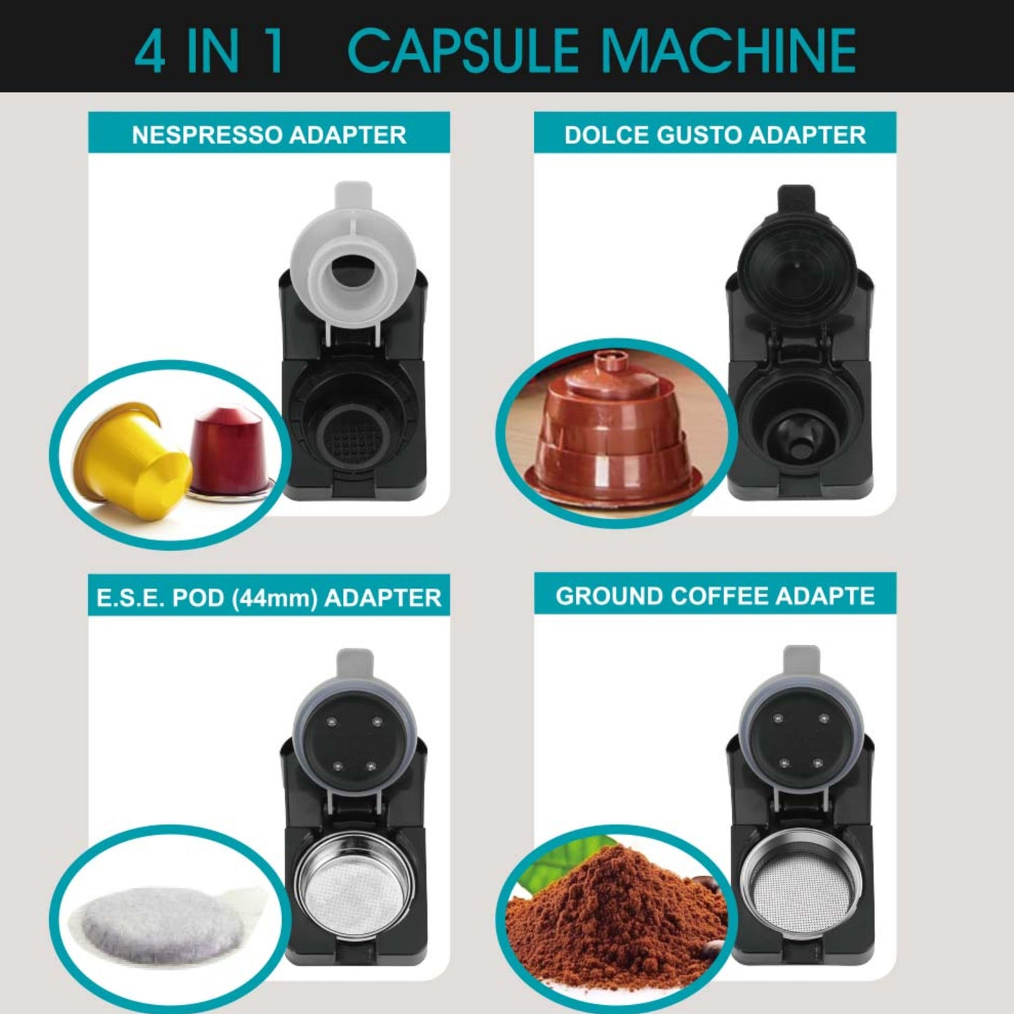 WINNING STAR Multifunction Coffee Maker Electric High Pressure Espresso Machine 1200W