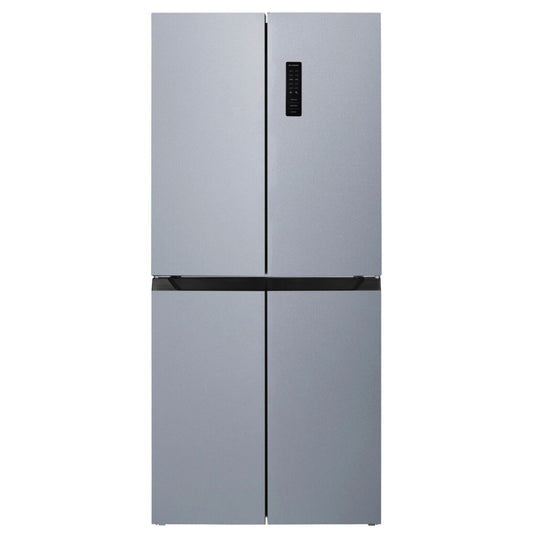 Wolkenstein  Cross Door Fridge-Freezer Combination | Inox 362 L | 125 Litre 4 Star Freezer | NoFrost Technology | Display with Touch Control | 39 dB | Freestanding