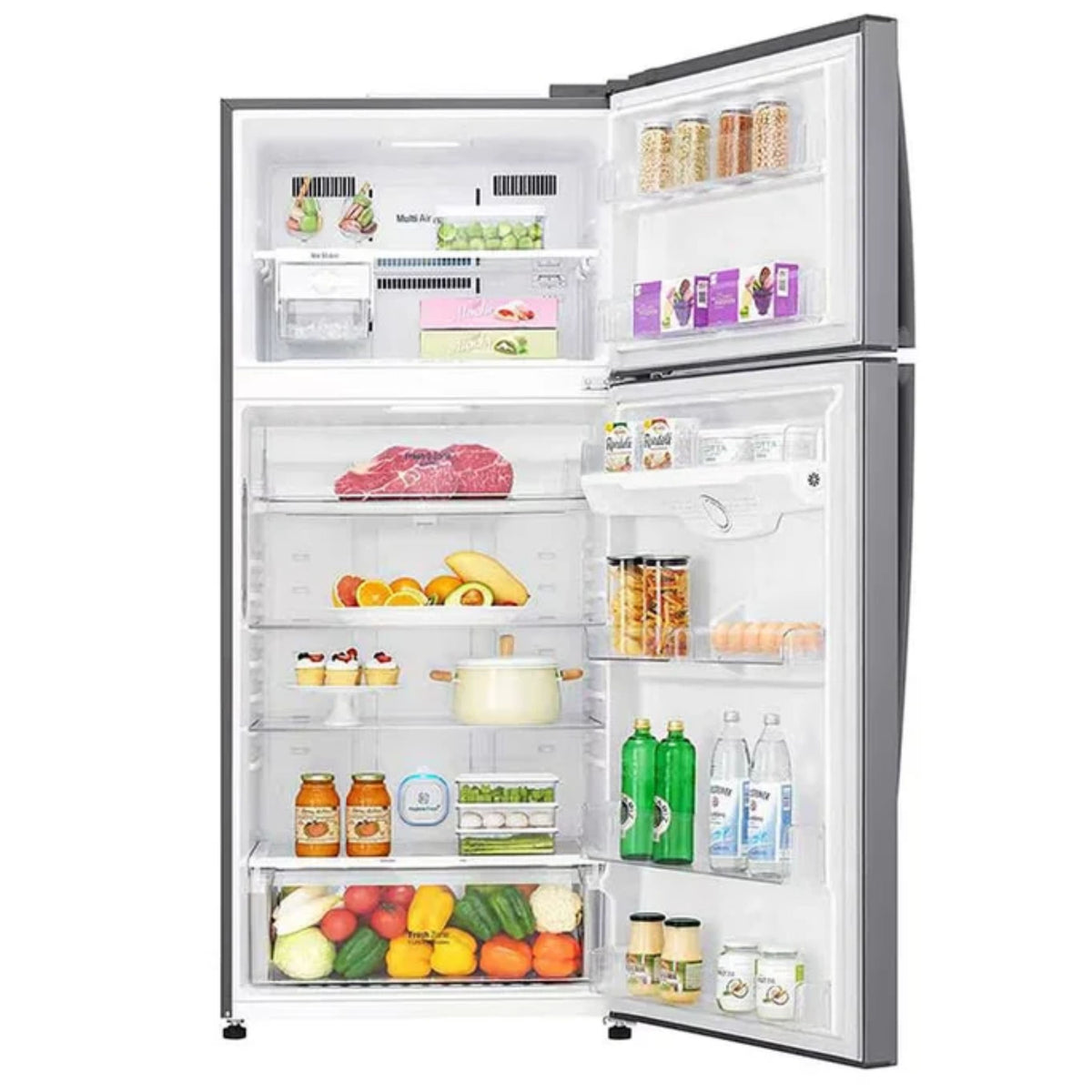 LG GNM-732HLI 547L Top Mount Refrigerator Silver Smart Inverter Wi-Fi