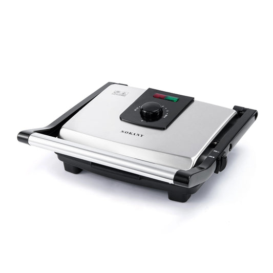 SOKANY  Electric Grill with 2000W Power and Non-Stick Coated Plates