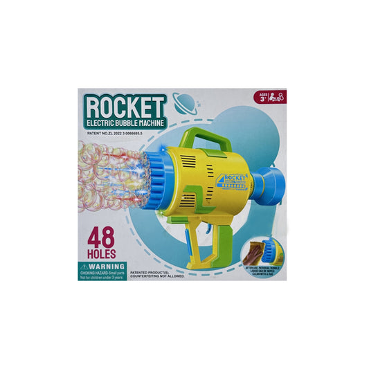 Rocket Electric Bubble Machine 48 Emission Holes