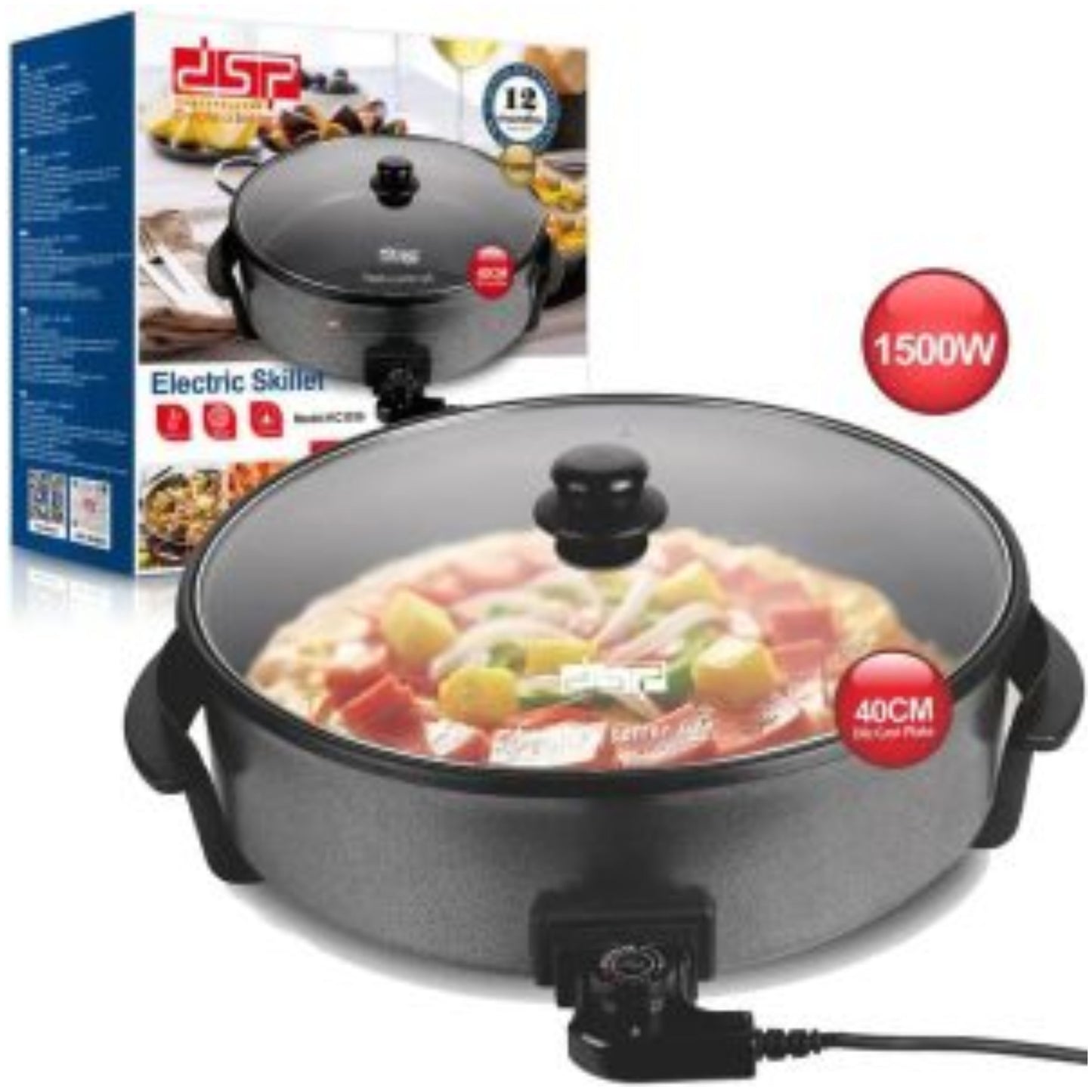 DSP , 1500W 7.5L Electric Skillet 49cm