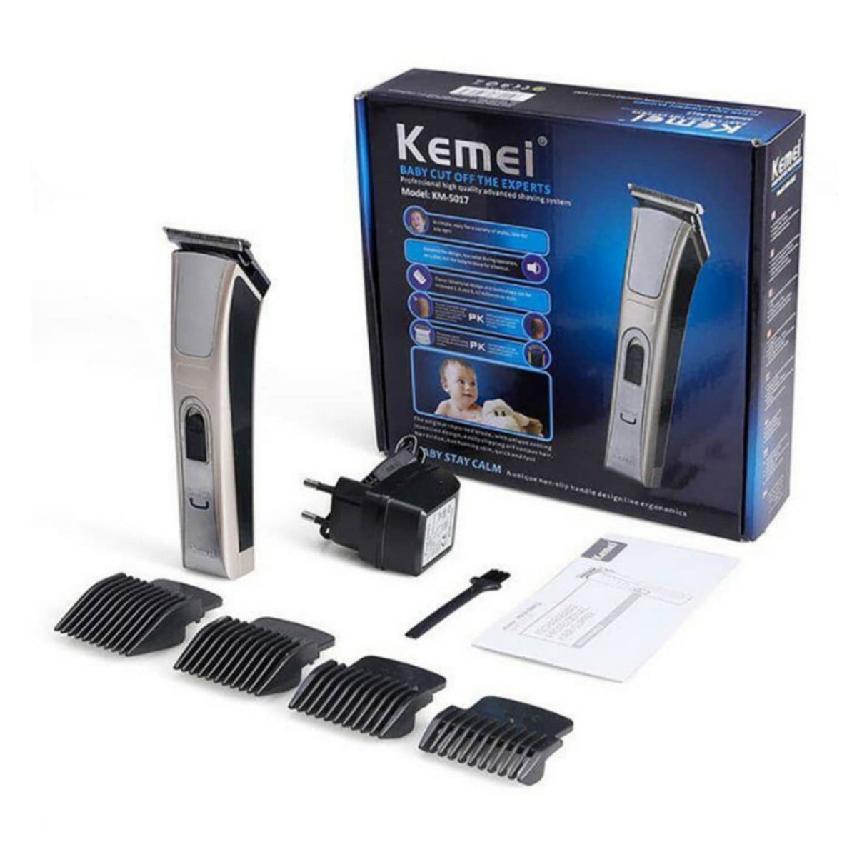Kemei Rechargeable Professional Hair and body  Trimmer for Men, Women