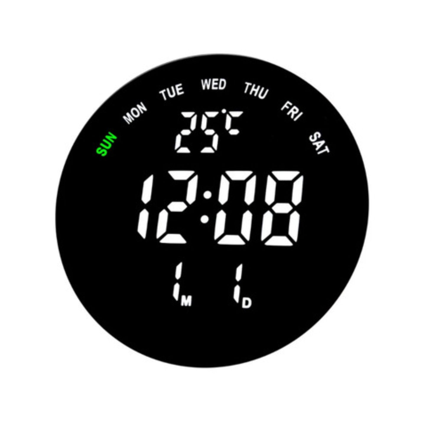 Round desk clock 18cm