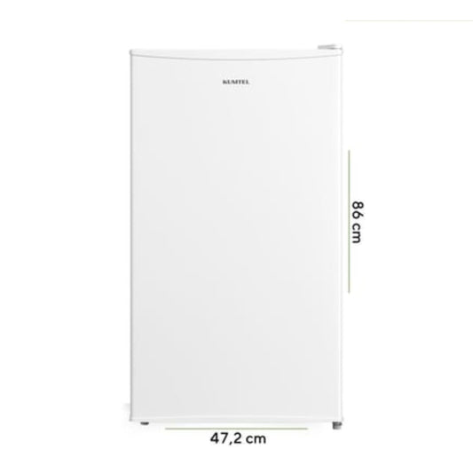 KUMTEL 93L White Office Type Refrigerator - 86cm
