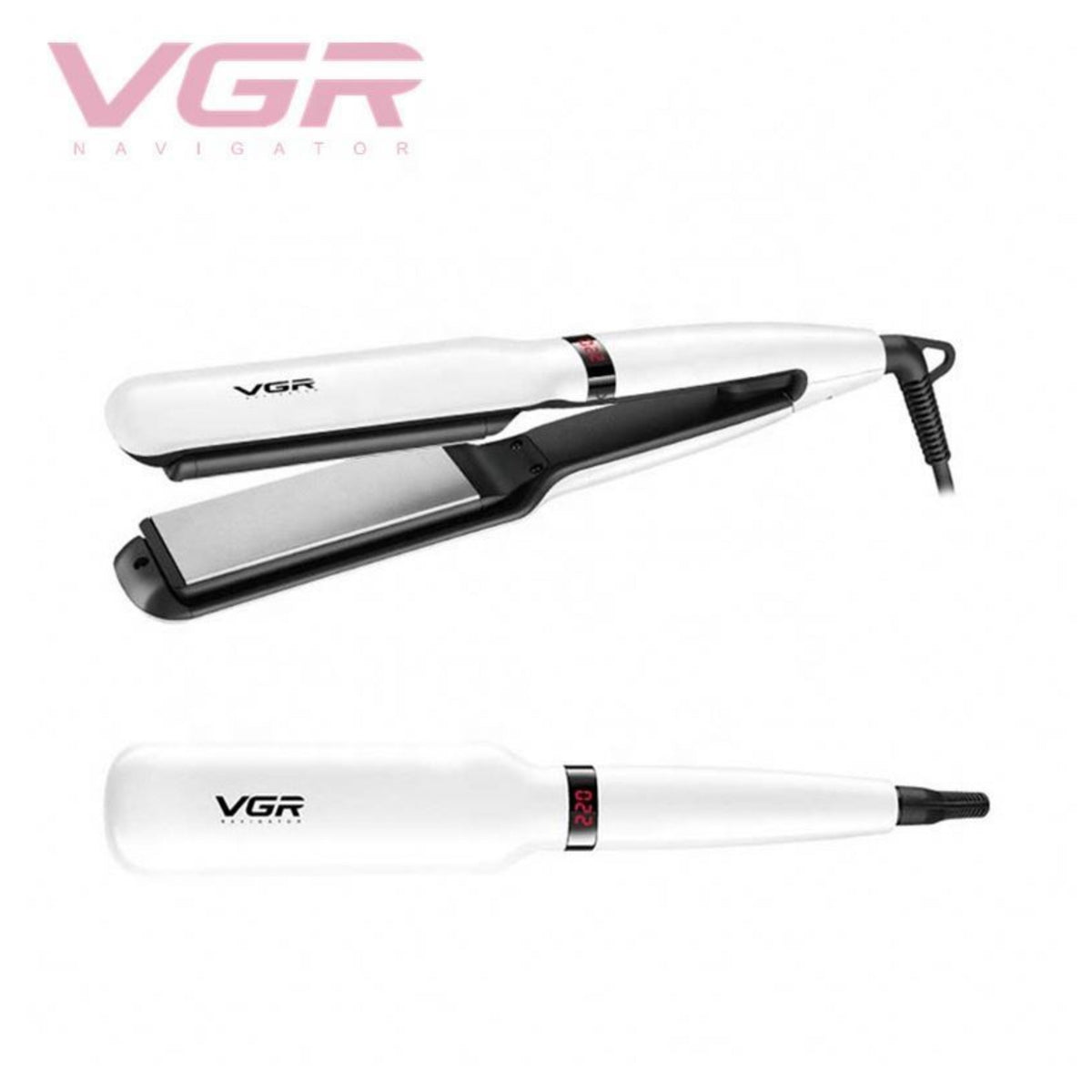 VGR V511 Flat Iron Anti-Static Flat Iron With Ceramic Plates And Lcd Display Hair Straightener