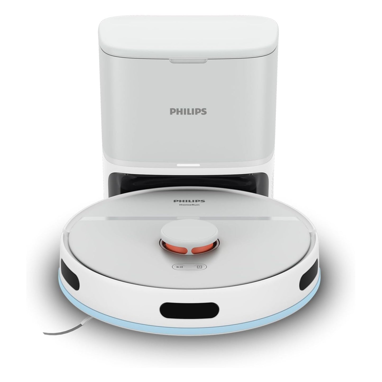 Philips 2000 Series Robot Vacuum Cleaner - 2700 Pa Suction, Laser Navigation, HomeRun App, Auto Emptying Station, 130 minutes Working Time, Carpet Mode.