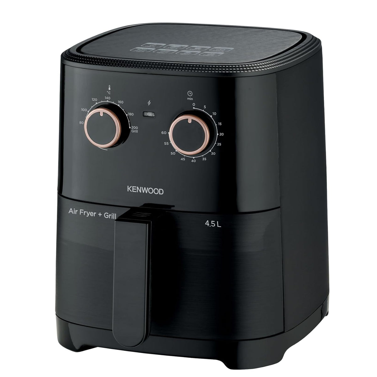 KENWOOD Airfryer + Grill XL 4.5L 1300W Air Fryer with Grill Function, Recipe Book, Rapid Hot Air Circulation for Frying, Grilling, Broiling, Roasting,...