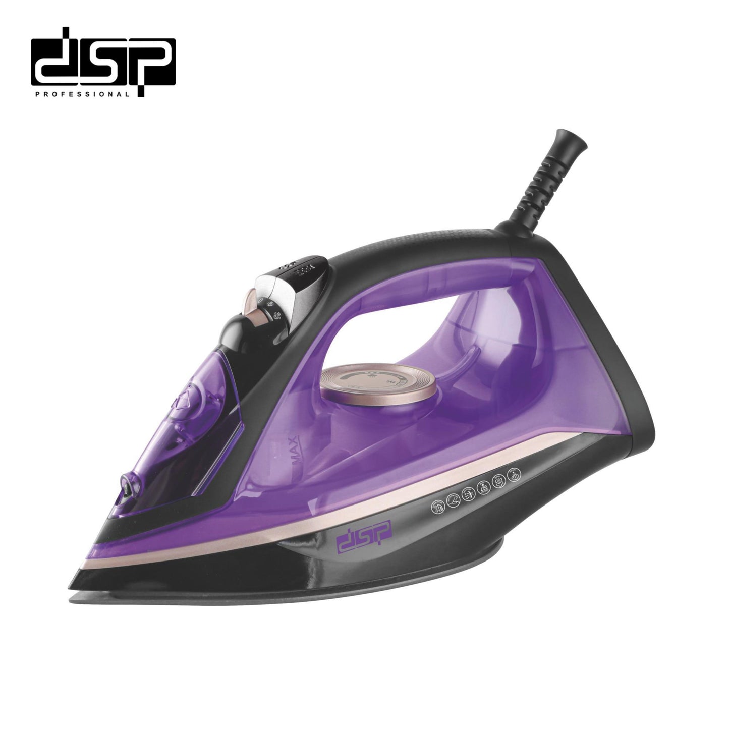 Dsp  Steam Iron: 2200w High Power, Ceramic Plate, Multi - Function Adjustable Temperature Self - Cleaning