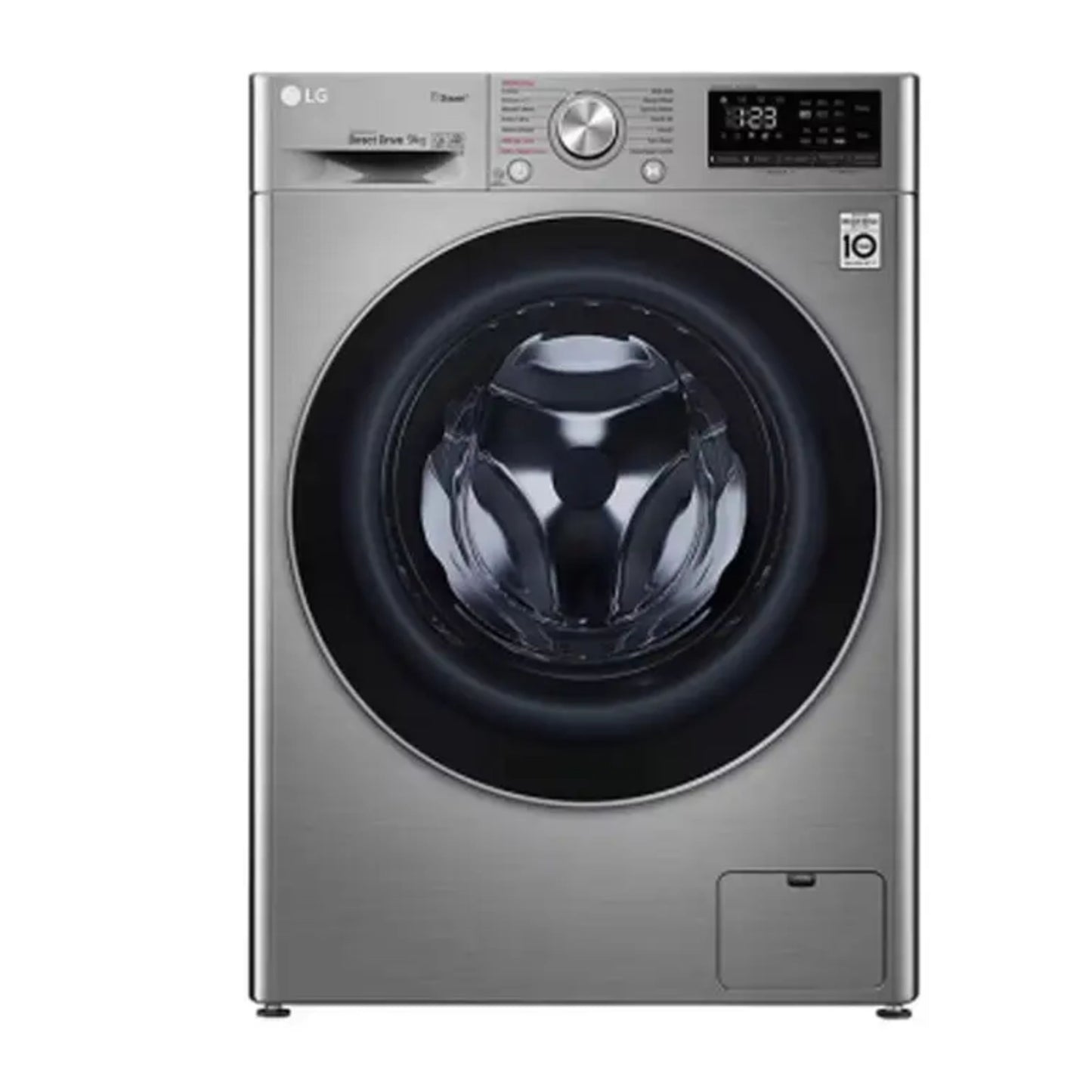 LG 8kg Vivace Front Load Washing Machine Silver