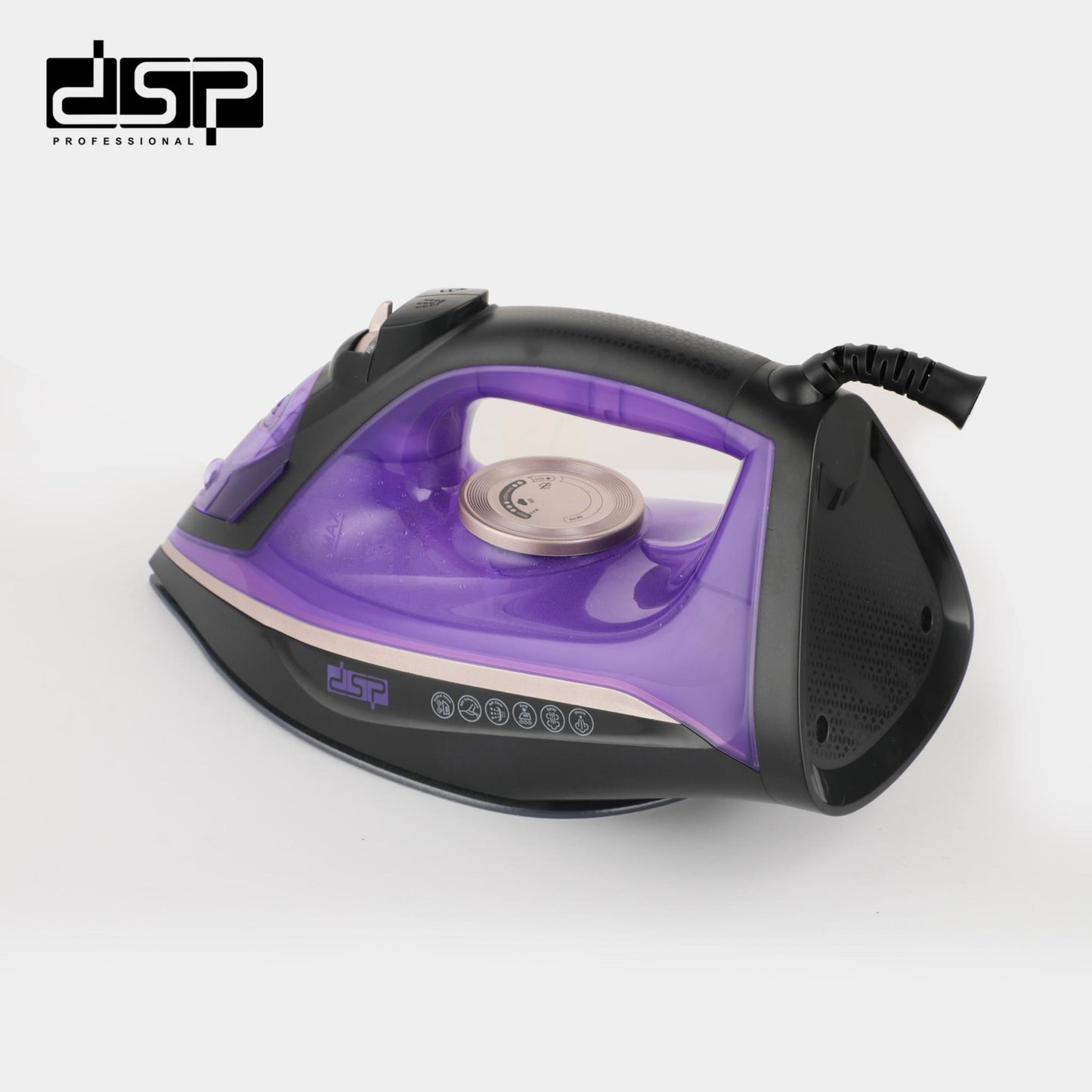 Dsp  Steam Iron: 2200w High Power, Ceramic Plate, Multi - Function Adjustable Temperature Self - Cleaning