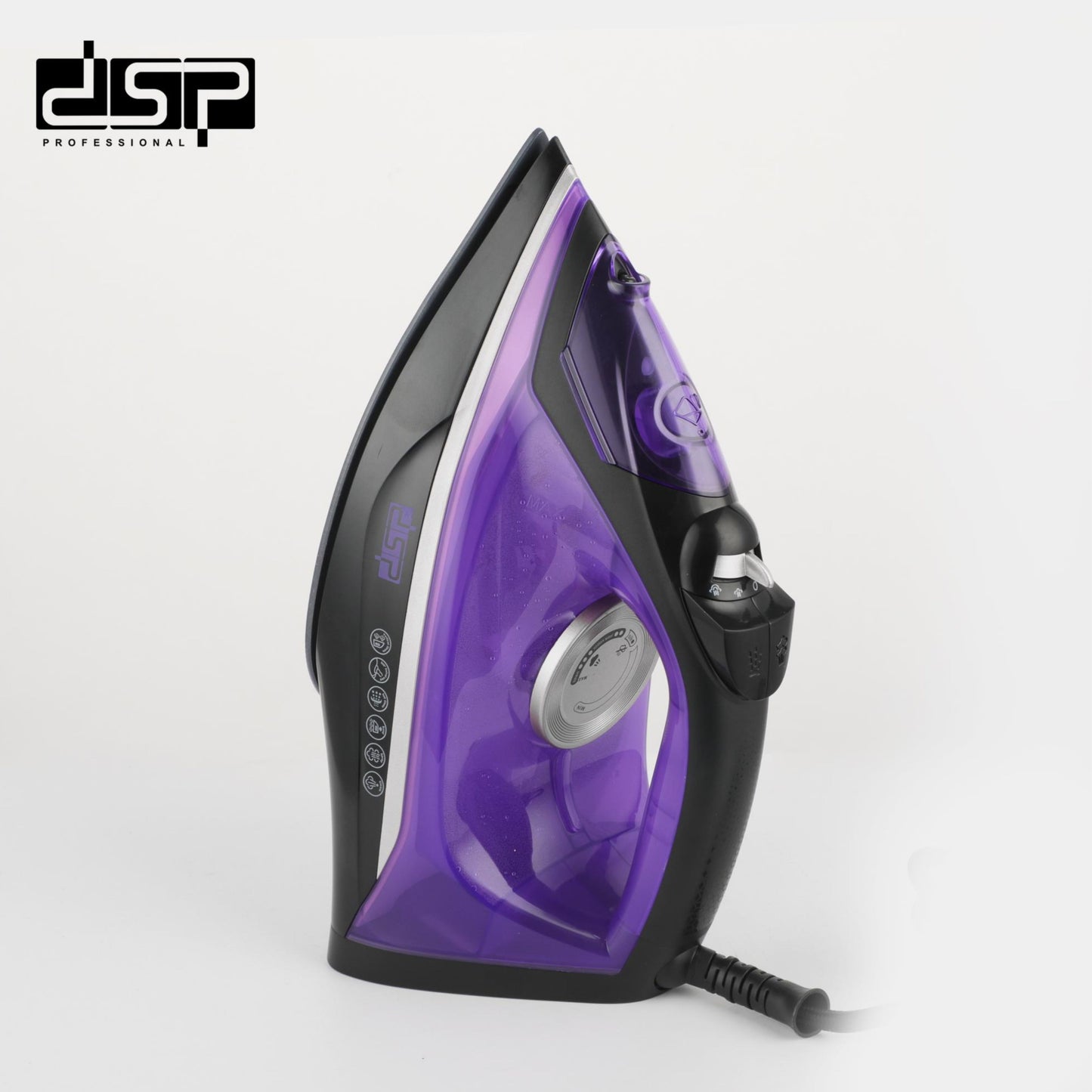 Dsp  Steam Iron: 2200w High Power, Ceramic Plate, Multi - Function Adjustable Temperature Self - Cleaning