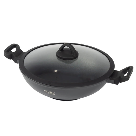 Gebe Venus Wok W/Lid 32cm