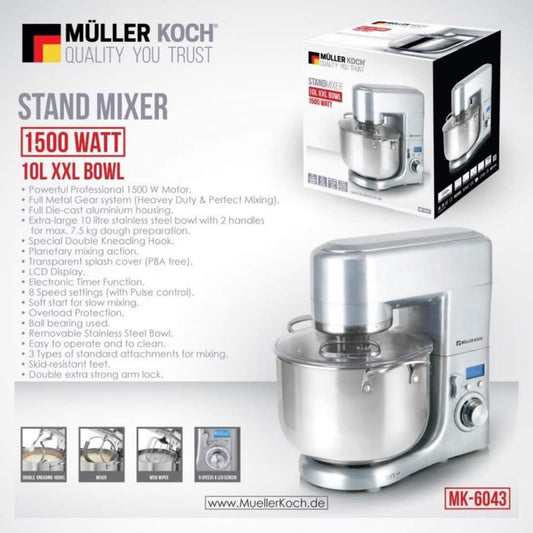 10L Die-Cast Aluminum Stand Mixer – 1500W