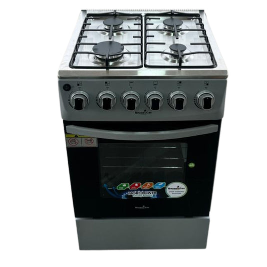 Union Gas Freestanding Gas Cooker  4 burners  1 Door - 50 cm Silver