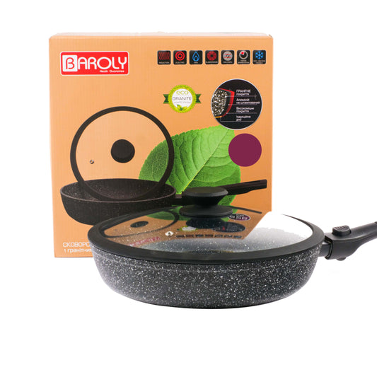 Baroly Non-stick fry pan marble, granite  -  20cm to 28cm
