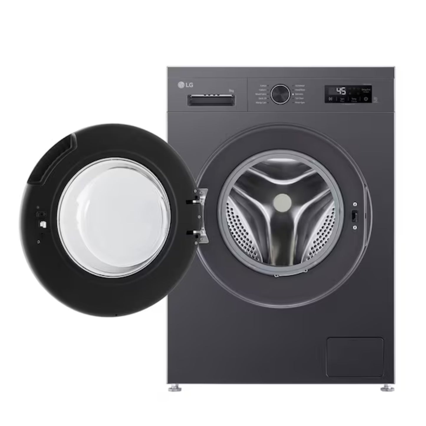 LG 9kg Front Loader Washing Machine in Middle Black Finish