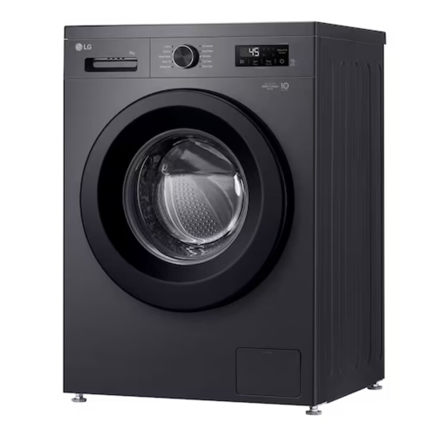 LG 9kg Front Loader Washing Machine in Middle Black Finish
