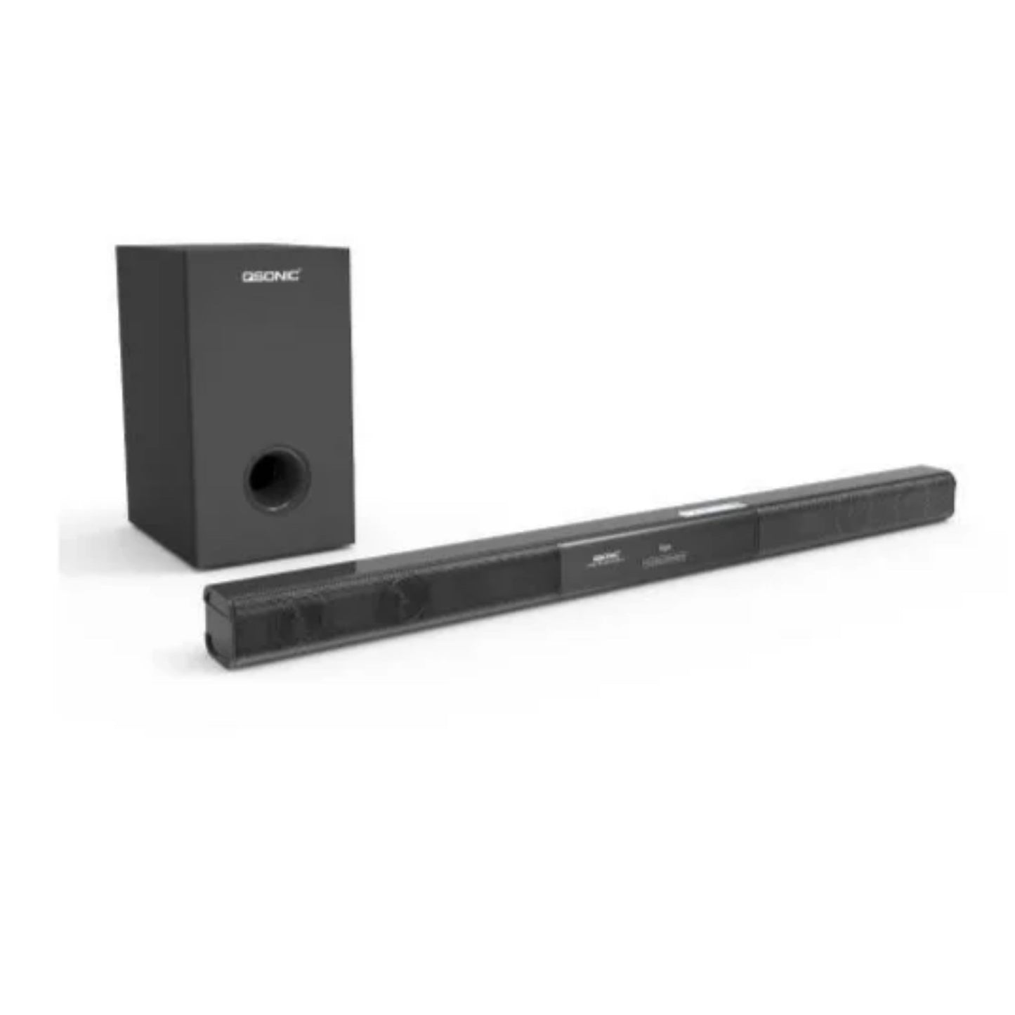 Qsonic Home Theater Argon Bluetooth SoundBar With External Woofer