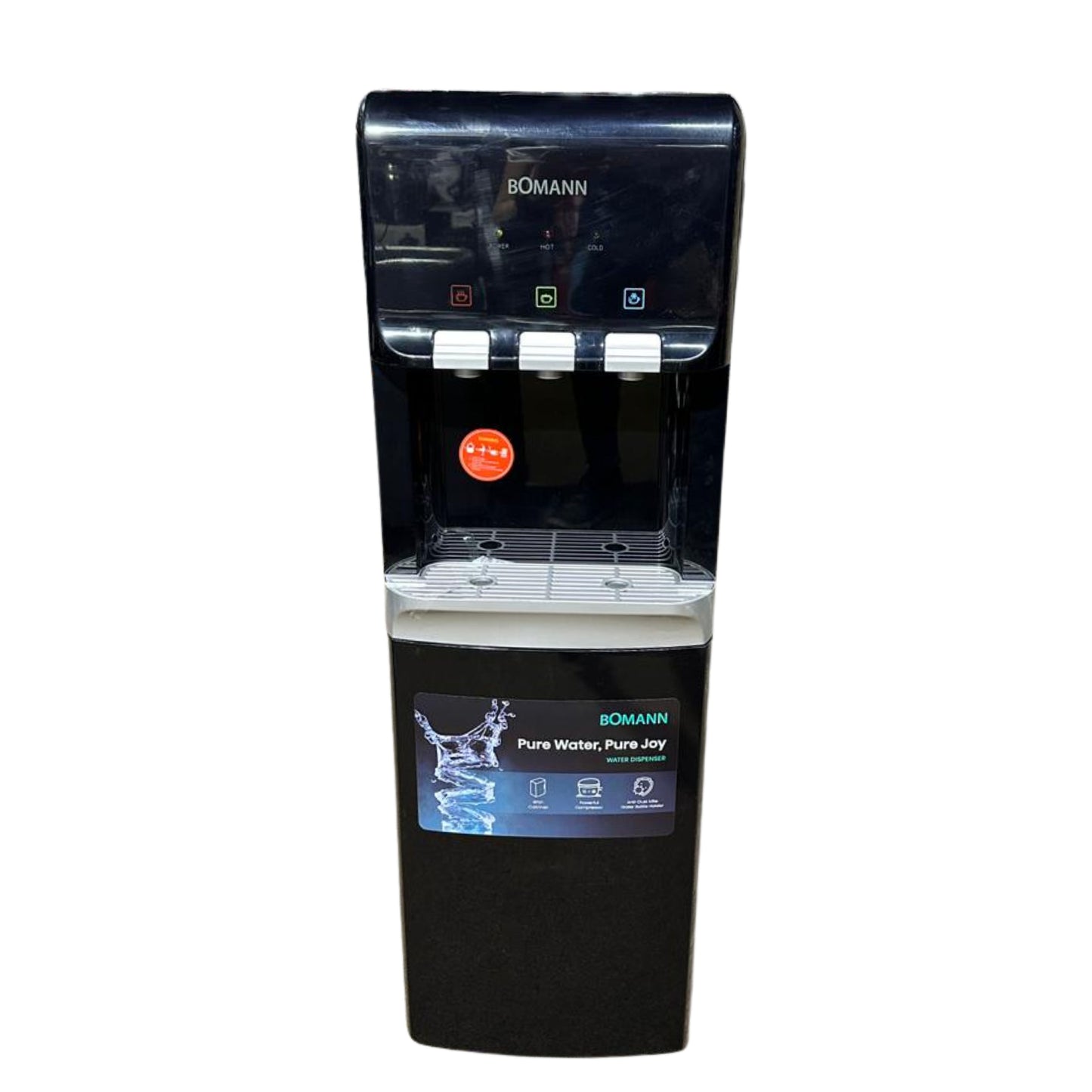 Bomann Inverter l Top load water dispenser with cabinet - Black